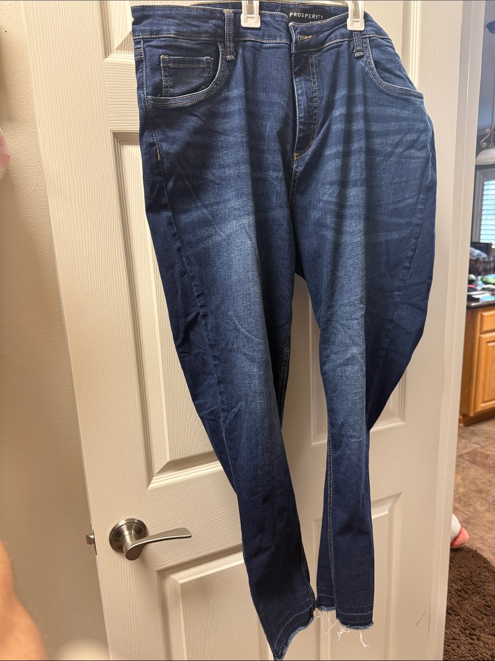 PROSPERITY Dark Blue Women's Skinny Jeans - Stretch Comfort